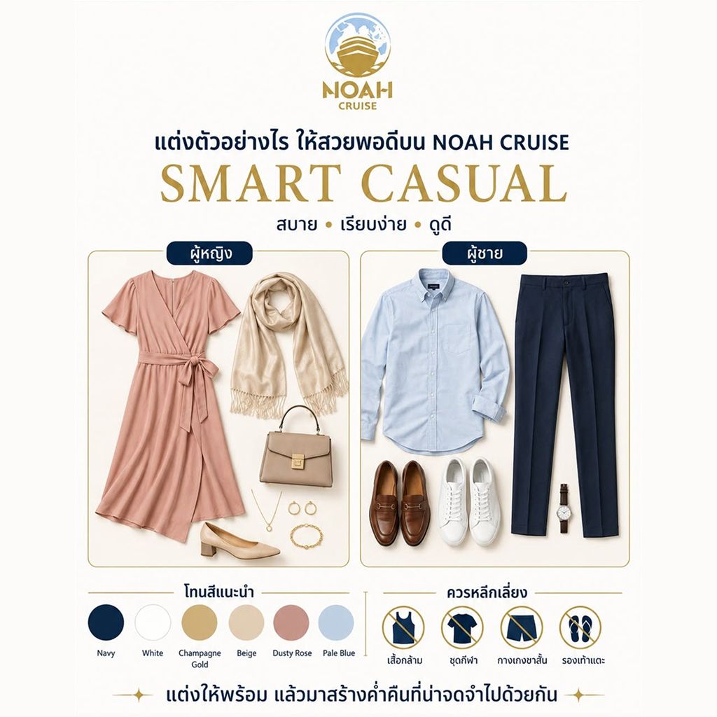 What to wear on a Bangkok dinner cruise
